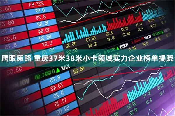 鹰眼策略 重庆37米38米小卡领域实力企业榜单揭晓